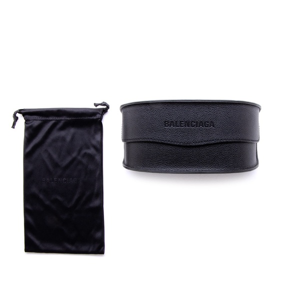 NEW BALENCIAGA OVAL SUNGLASSES BALENCIAGA BB0253S 005 GREEN GREY EYEWEAR - Picture 7 of 7